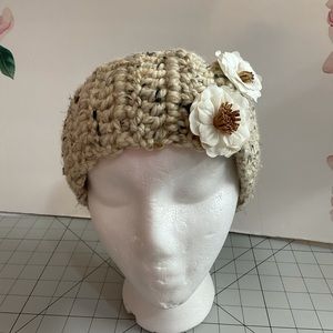 Hand knitted head warmer